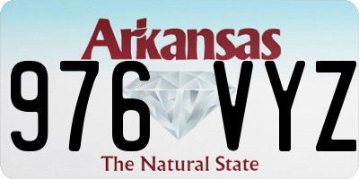 AR license plate 976VYZ