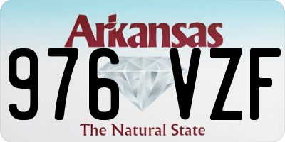 AR license plate 976VZF