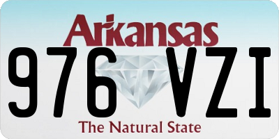 AR license plate 976VZI