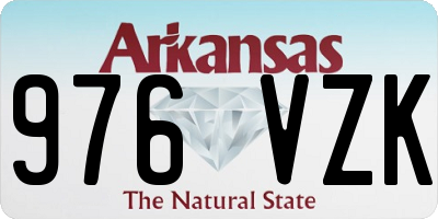 AR license plate 976VZK