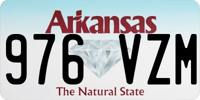 AR license plate 976VZM