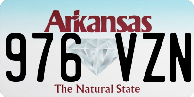 AR license plate 976VZN