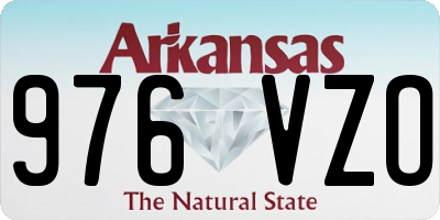 AR license plate 976VZO