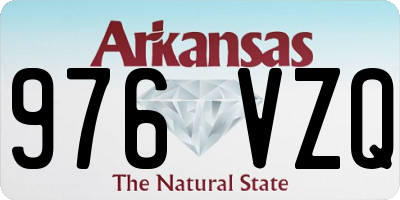 AR license plate 976VZQ