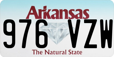 AR license plate 976VZW