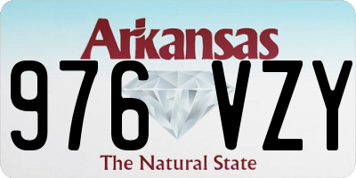 AR license plate 976VZY