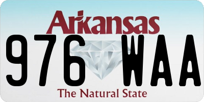 AR license plate 976WAA