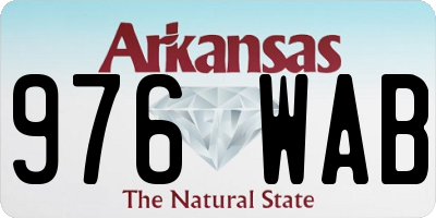 AR license plate 976WAB