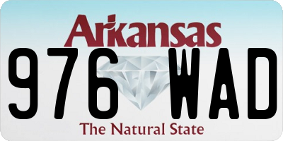 AR license plate 976WAD