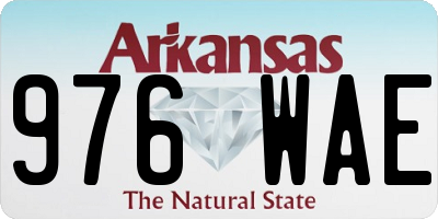 AR license plate 976WAE