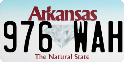 AR license plate 976WAH