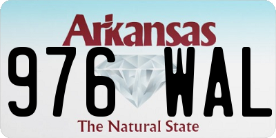 AR license plate 976WAL
