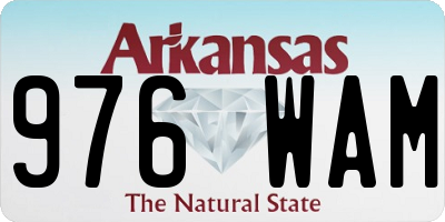 AR license plate 976WAM