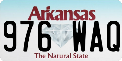 AR license plate 976WAQ