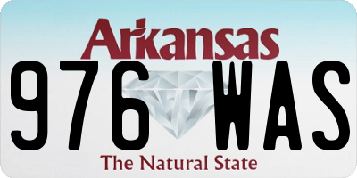 AR license plate 976WAS