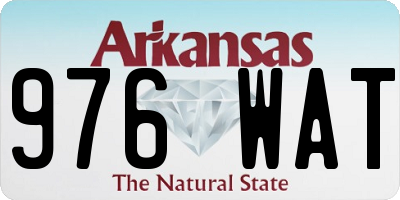AR license plate 976WAT