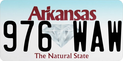 AR license plate 976WAW