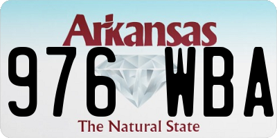 AR license plate 976WBA