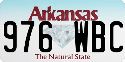 AR license plate 976WBC