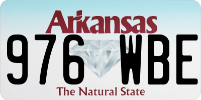 AR license plate 976WBE