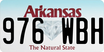AR license plate 976WBH
