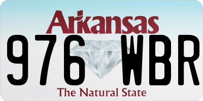 AR license plate 976WBR