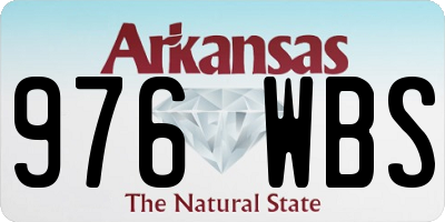 AR license plate 976WBS