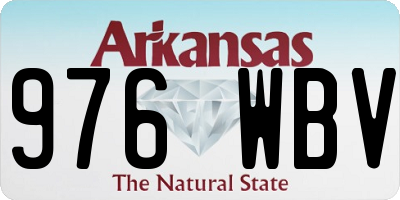 AR license plate 976WBV
