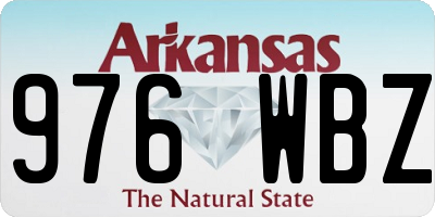 AR license plate 976WBZ