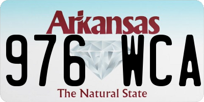 AR license plate 976WCA