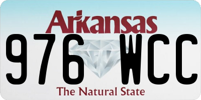 AR license plate 976WCC