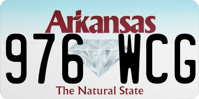AR license plate 976WCG