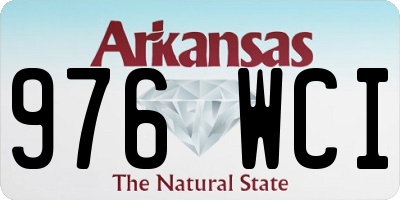 AR license plate 976WCI