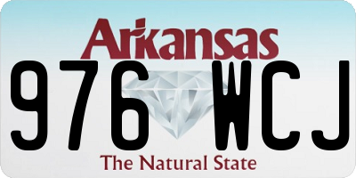 AR license plate 976WCJ