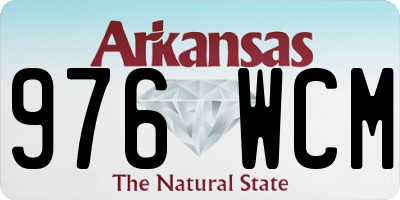 AR license plate 976WCM