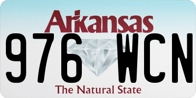 AR license plate 976WCN