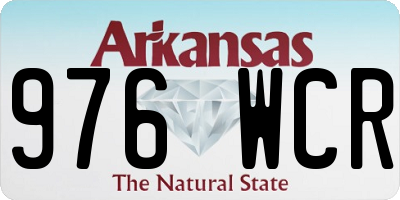 AR license plate 976WCR