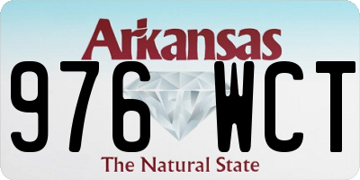AR license plate 976WCT