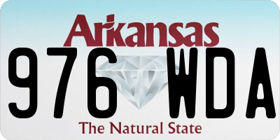 AR license plate 976WDA