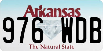 AR license plate 976WDB
