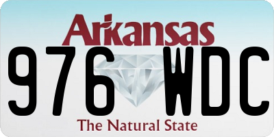 AR license plate 976WDC