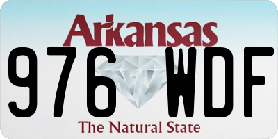 AR license plate 976WDF