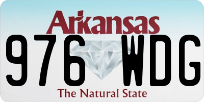 AR license plate 976WDG