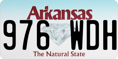 AR license plate 976WDH