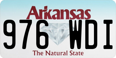 AR license plate 976WDI