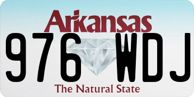 AR license plate 976WDJ