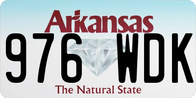 AR license plate 976WDK