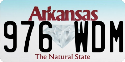 AR license plate 976WDM