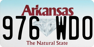 AR license plate 976WDO