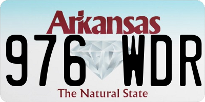 AR license plate 976WDR